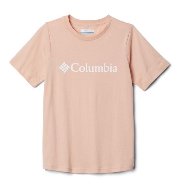 Columbia CSC Basic Logo Shirts Boys Pink USA (US809561)
